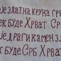 Zavet na ćirilici pisan za Srbe i Hrvate uslikan na Sajmu antikviteta u Zagrebu: Jesmo li ikad poslušali ovo?