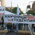 Protest Pobunjenog univerziteta ispred Vlade Srbije: Deo akademske zajednice najavio da će kampovati