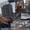 Snimljen trenutak kada ruski dron udara u pumpu Četiri osobe povređene eksploziji u Sumiju (video)