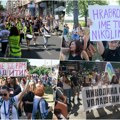 Kilometarska kolona uzvikuje „Uhapsite Krička“: Protest podrške studentkinji Nikolini koju je komandant JZO udarao i pretio…