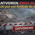 Put zatvoren zbog klizišta: Rajački put van funkcije do daljnjeg