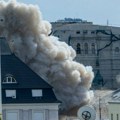 Pojavili se snimci ruskog udara: Gori zgrada SBU u Kijevu (video)