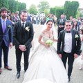 (Foto) venčanica Aleksandre Prijović koštala: 50.000 evra Bila je kao prava princeza, a materijal je naručen iz Italije