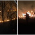 "Vatra se širi ka vikendicama" Jezive slike požara na Fruškoj gori - plamen zahvatio 10 hektara!