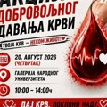 Akcija davanja krvi u Vranju u četvrtak 20. avgusta