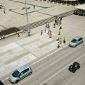 Studenti ispisali broj 22 na Trgu partizana kao poziv na protest