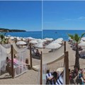 Snimak plaže i mora u Sutomoru u junu jasno pokazuju kakva će biti sezona u Crnoj Gori - nema gde igla da padne