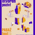 Treći "Pasaž fest" od 30. avgusta do 1. septembra: Konkurs za učestvovanje u projektu Scena u pasažu - izložba u Prolazu…