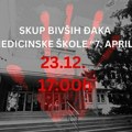 Skup bivših đaka Medicinske škole "7. april" danas u 17 sati