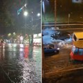 Jako NEVREME POGODILO BEOGRAD! Pljušti i GRMI u prestonici, poplavljene mnoge ulice - saobraćaj jedva ide (video)