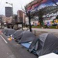 Grupa studenata provela noć na raskrsnici Kneza Miloša i Birčaninove