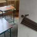 U Prvoj ekonomskoj školi pao držač svetlosnog panela u učionici: Đaci premešteni