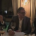 Vučić, Milatović i Kovačevski uz čašu vinu zapevali Harisa Džinovića (VIDEO)