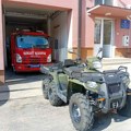Gori krov kuće u Blacu