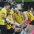 VIDEO Jeziva povreda Katarine Dangubić usred polufinala Lige šampiona, izneli je sa terena