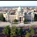 (VIDEO) Snimci N1 iz drona petog protesta „Srbija protiv nasilja“