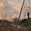 Gori deponija u naselju Ribnjak u Petrovaradinu Na istom mestu je juče zapaljen i automobil (video)