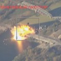 Udar ruske bombe fab-3000 po mostu kod Krasnog Limana (video)