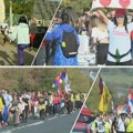 Studenti pešače ka Beogradu: Spojile se grupe iz Valjeva i Gornjeg Milanovca, krenula kolona iz Novog Sada