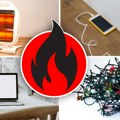 Ako primetite da vaš elektronski uređaj ovo radi, odmah prestanite da ga koristite: Može da izazove požar