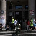 Održan protest studenata u blokadi ispred Pravnog fakulteta i Predsedništva