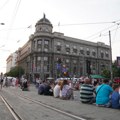 Završena blokada raskrsnice ispred Vlade, saobraćaj ponovo prohodan