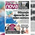 „Nova“ piše: Operacije u bolnicama se otkazuju zbog nedostatka sestara i tehničara, lekarima nema ko da asistira