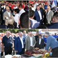 Premijer Srbije Miloš Vučević i gradonačelnik Novog Sada Milan Ćurić posetili pijacu u Veterniku; Vredni ljudi su naša…