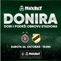 MaxBet časti FK Partizan i pomaže obnovu stadiona