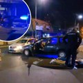 Opsadno stanje na okretnici u ustaničkoj! Policajci dojurili, izvukli dvojicu muškaraca iz automobila i uhapsili ih (video)