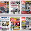 Naslovne strane sutrašnjih novina: Prelistavanje štampe za sredu, 1. oktobar 2025. godine