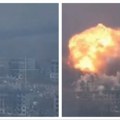 Stravičan napad u Mirnogradu, Rusi udarili bombom od 3 tone: Zgrade nestaju u plamenu i dimu (video)