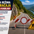 Od ponedeljka obustava saobraćaja na putu od Ovčar Banje ka Kablaru