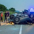 Strašna saobraćajna nesreća kod boljevca! Vozač preminuo na licu mesta, od siline udara automobil se prevrnuo na krov