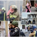 Jezive scene u vrtiću koji su Rusi gađali dronom: Deca plaču i dozivaju roditelje, vatrogaci ih nose u hitnu pomoć! Gori na…