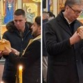 Oglasio se Vučić na Svetog Nikolu: Objavio ovu sliku porodice iz crkve i poslao snažnu poruku
