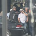 Жељко Митровић са Жан Клод Ван Дамом слетео у Србију Власник Пинка са шеширом на глави, а славни глумац носи качкет: Испред…