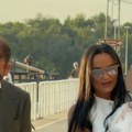 Borka stigla sa partnerom na slavlje: Prijina mama blista u belom, a slavljenicu Ariju nosi u naručju!