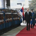Председник Азербејџана у Србији: Дочек уз почасти испред Палате Србија, фокус на договору за градњу гасне електране (ФОТО)