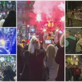 "Nada je tu" i "Gotov je": Kolo i trubači na dočeku studenata ispred Rektorata