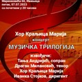 Besplatan koncert Muzička triologija u ivanjičkom Domu kulture