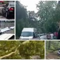 Ovaj srpski grad je danas pogodilo razorno nevreme: Šok snimci - Orkanski vetar obarao stabla i ograde, RHMZ izdao novo…