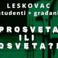 Protest građana i studenata sutra u Leskovcu pod parolom „Prosveta ili osveta“
