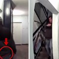 Naoružani lopov upao u zgradu na Novom Beogradu i ukrao bicikl: Kamere sve snimile - ušao, osmotrio i odneo (video)