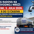Због радова на водоводној мрежи више ужичких улица у петак без воде