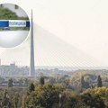 Stvaraju se velike gužve u Beogradu! Kolone zbog nesreće na ovom mostu, auto završio na boku (foto)