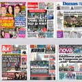 Naslovne strane današnjih novina: Prelistavanje štampe za sredu, 14. maj 2025. godine