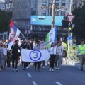 Studenti i građani šetali od Zemuna do Vukovog spomenika gde se održava predizborni skup "Čuvari domovine" VIDEO