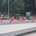 Treće ,,Igre bez granica” na Gradskom trgu u Leskovcu, takmičili se učenici trećeg i četvrtog razreda osnovnih škola sa…