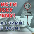 Vozači, oprez: Putevi Srbije upozoravaju na kišu koja će se lediti na tlu